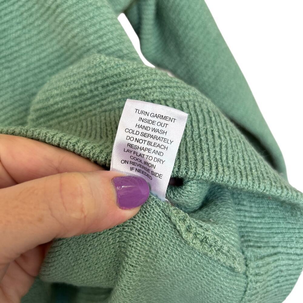Chelsea & Theodore Women's Mint Cozy Turtleneck Sweater Size Medium - Picture 4 of 5